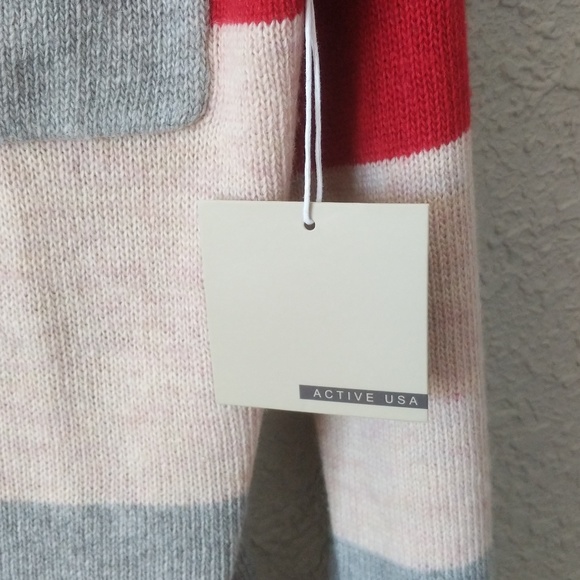 Active USA color block NWT sweater sz L - Picture 3 of 6